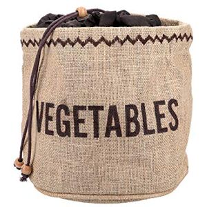 KitchenCraft Natural Elements Vegetable Storage Bag, Hessian, Brown, 2 x 2 cm KitchenCraft Natural Elements Vegetable Storage Bag, Hessian, Brown, 2 x 2 cm
