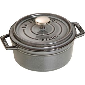 STAUB Cast Iron Mini Cocotte, Round 12 cm, 0.25 L, Graphite Grey STAUB Cast Iron Mini Cocotte, Round 12 cm, 0.25 L, Graphite Grey