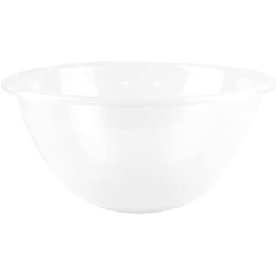 Gem Imports LTD Round White Plastic Mixing Bowl (28 cm) 1 Piece Durable, Ideal for Cooking & Baking Needs Gem Imports LTD Round White Plastic Mixing Bowl (28 cm) 1 Piece Durable, Ideal for Cooking & Baking Needs