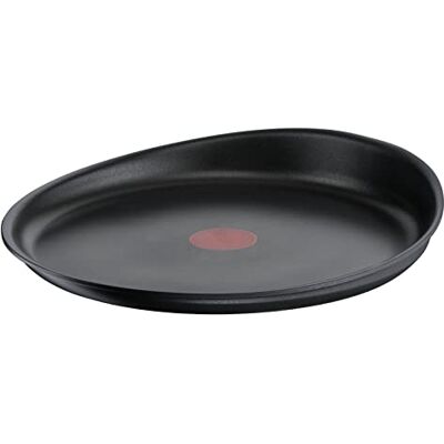 Tefal Ingenio Crepe Pan 27 cm, Induction, Non-Stick Coating, Cast Aluminium, Stackable, Dishwasher Safe, Eco Resist L8581004, Black, Non-Stick Tefal Ingenio Crepe Pan 27 cm, Induction, Non-Stick Coating, Cast Aluminium, Stackable, Dishwasher Safe, Eco Resist L8581004, Black, Non-Stick