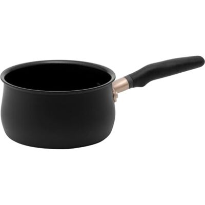 Meyer Accent Non Stick Saucepan 16cm Suitable as Induction Saucepan with Ergonomic Heat Resistant Handles, Dishwasher Safe, Durable Hard Anodised Cookware, Black, 1.9L Meyer Accent Non Stick Saucepan 16cm Suitable as Induction Saucepan with Ergonomic Heat Resistant Handles, Dishwasher Safe, Durable Hard Anodised Cookware, Black, 1.9L