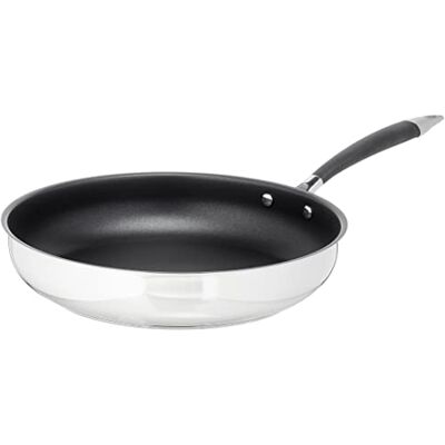 Amazon Basics 11" Frying Pan, 28cm, Black Amazon Basics 11" Frying Pan, 28cm, Black