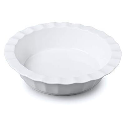 WM Bartleet & Sons - Porcelain Round Crinkle Rim - Pie Dish WM Bartleet & Sons - Porcelain Round Crinkle Rim - Pie Dish