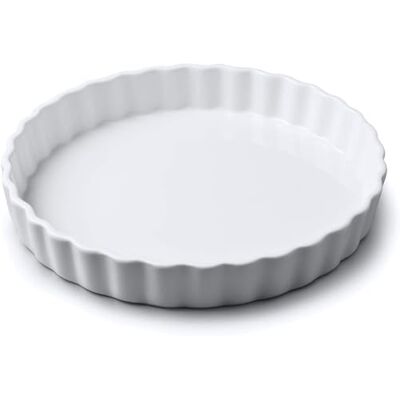 WM Bartleet & Sons 1750 WM Bartleet & Sons Traditional Porcelain Round Flan Dish, (27cm) – Premium Quiche and Tart Baking Dish Made from 100% Porcelain – Classic Smooth Glazed Finish WM Bartleet & Sons 1750 WM Bartleet & Sons Traditional Porcelain Round Flan Dish, (27cm) – Premium Quiche and Tart Baking Dish Made from 100% Porcelain – Classic Smooth Glazed Finish