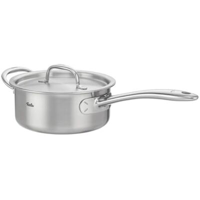 Fissler M5 Pro-Ply® 16 cm Saucepan with Metal Lid Made in Germany, 5-Layer Pro-Ply™ Multilayer Material, Rivet-Free®, 18/10 Stainless Steel, Induction Fissler M5 Pro-Ply® 16 cm Saucepan with Metal Lid Made in Germany, 5-Layer Pro-Ply™ Multilayer Material, Rivet-Free®, 18/10 Stainless Steel, Induction