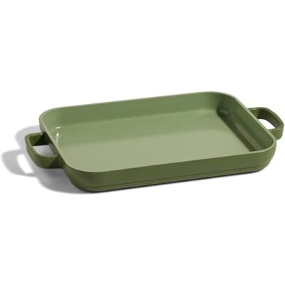 Our Place Mini Griddle Pan – 1.9L Nonstick Ceramic Sheet Pan & Stovetop Griddle with Handles Toxin-Free Cast Aluminum Oven Safe up to 232°C Compatible with All Cooktops Sage Our Place Mini Griddle Pan – 1.9L Nonstick Ceramic Sheet Pan & Stovetop Griddle with Handles Toxin-Free Cast Aluminum Oven Safe up to 232°C Compatible with All Cooktops Sage