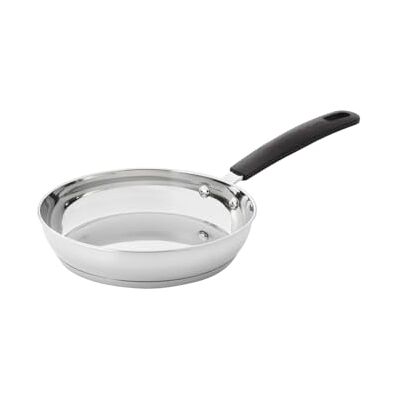ProCook Gourmet Uncoated Stainless Steel Frying Pan 20cm, Durable Heavy Duty Saute Skillet Induction Safe Cookware ProCook Gourmet Uncoated Stainless Steel Frying Pan 20cm, Durable Heavy Duty Saute Skillet Induction Safe Cookware