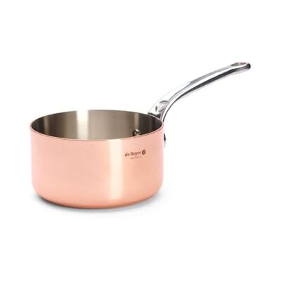 DE BUYER 6406.16 Inocuivre Stainless Steel Saucepan, 2 mm Thick ,16 cm Diameter DE BUYER 6406.16 Inocuivre Stainless Steel Saucepan, 2 mm Thick ,16 cm Diameter