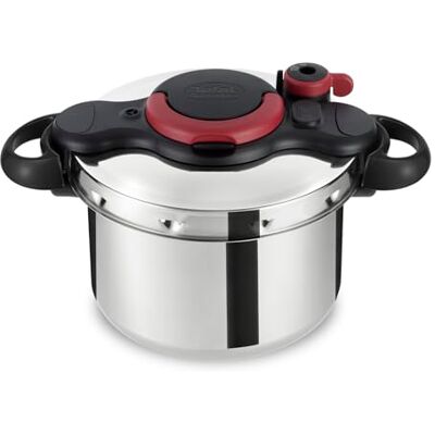 Tefal Clipso Minut Easy Pressure Cooker, 6 Litre, Stainless Steel, All hobs compatible including Induction, P4620768 Tefal Clipso Minut Easy Pressure Cooker, 6 Litre, Stainless Steel, All hobs compatible including Induction, P4620768