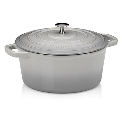 KELA Calido Cast Iron Pot - 26cm, Light Gray - Cookware KELA Calido Cast Iron Pot - 26cm, Light Gray - Cookware
