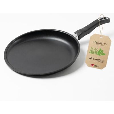 Squality Premium Crepe Pan Induction PFAS Free 28 cm – Non-Stick Pancake Pan Coated from Denmark Crepe Pan Suitable for Induction Ergonomic Pancake Pan for Healthy Cooking without Harmful Squality Premium Crepe Pan Induction PFAS Free 28 cm – Non-Stick Pancake Pan Coated from Denmark Crepe Pan Suitable for Induction Ergonomic Pancake Pan for Healthy Cooking without Harmful