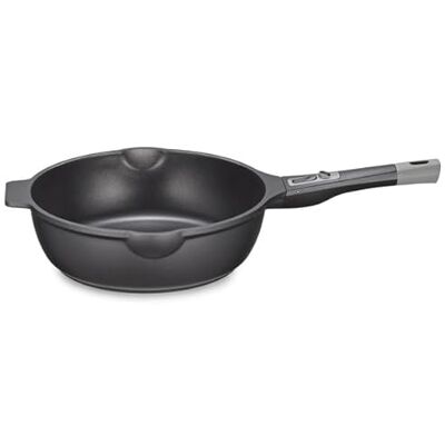 Küchenprofi Cook Milano High Rim Frying Pan 28 cm Aluminium Pan Oven Safe Removable Handle Aluminium Pan Induction Pan for All Hobs Küchenprofi Cook Milano High Rim Frying Pan 28 cm Aluminium Pan Oven Safe Removable Handle Aluminium Pan Induction Pan for All Hobs