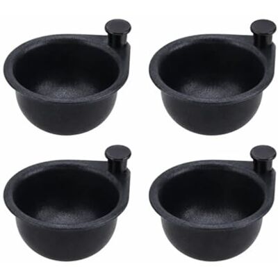Cooks Professional Set of 4 Spare Egg Cups Stylish Black Non-Stick Egg Poaching Inserts for Egg Poacher Pan 4 Pack Cooks Professional Set of 4 Spare Egg Cups Stylish Black Non-Stick Egg Poaching Inserts for Egg Poacher Pan 4 Pack