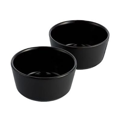 C&S Homestore Royal Van Kempen & Begeer Black Ceramic Ramekin Set of 2 – 11cm Diameter – Durable Oven-Safe Serving Bowls for Baking, Soufflés, Dips, Snacks, and Desserts – Microwave, Dishwasher & Freezer Safe C&S Homestore Royal Van Kempen & Begeer Black Ceramic Ramekin Set of 2 – 11cm Diameter – Durable Oven-Safe Serving Bowls for Baking, Soufflés, Dips, Snacks, and Desserts – Microwave, Dishwasher & Freezer Safe