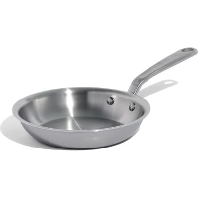 Made In Cookware 8-Inch Stainless Steel Frying Pan 5 Ply Stainless Clad Professional Cookware Italy Induction Compatible Made In Cookware 8-Inch Stainless Steel Frying Pan 5 Ply Stainless Clad Professional Cookware Italy Induction Compatible