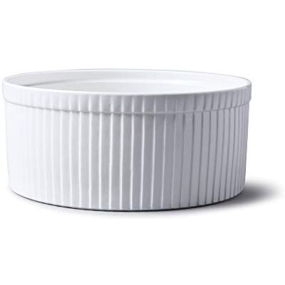 WM Bartleet & Sons Porcelain Souffle Dish - 22cm White WM Bartleet & Sons Porcelain Souffle Dish - 22cm White