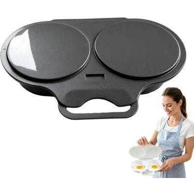 CareUplift Cufryna Microwave Egg Cooker, Cufryna Microwave Egg Poacher, 2 Cavity Nonstick Poached Egg Maker With Lid, BPA Free, Microwave Omelette Maker (Black*1) CareUplift Cufryna Microwave Egg Cooker, Cufryna Microwave Egg Poacher, 2 Cavity Nonstick Poached Egg Maker With Lid, BPA Free, Microwave Omelette Maker (Black*1)