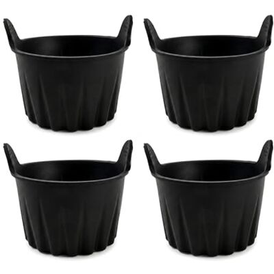 Merzio 4 Pcs Silicone Egg Poachers for Air Fryer & Microwave, Food Grade Reusable Ramekins Baking Cups for Poached Eggs, Custard and Puddings Merzio 4 Pcs Silicone Egg Poachers for Air Fryer & Microwave, Food Grade Reusable Ramekins Baking Cups for Poached Eggs, Custard and Puddings