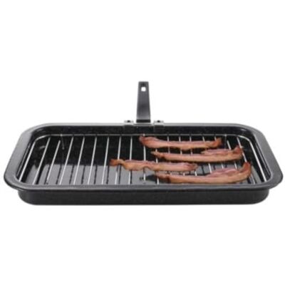 lakeland Enamel Grill Pan & Rack Large Black lakeland Enamel Grill Pan & Rack Large Black