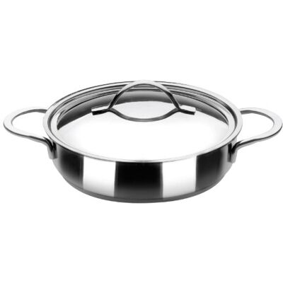 IBILI Noah Pan with Lid, 26 cm, 18/10 Stainless Steel, Suitable for Induction Hobs IBILI Noah Pan with Lid, 26 cm, 18/10 Stainless Steel, Suitable for Induction Hobs