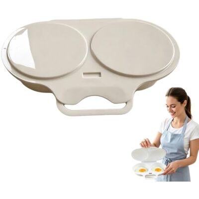 CareUplift Cufryna Microwave Egg Cooker, Cufryna Microwave Egg Poacher, 2 Cavity Nonstick Poached Egg Maker With Lid, BPA Free, Microwave Omelette Maker (Gray*1) CareUplift Cufryna Microwave Egg Cooker, Cufryna Microwave Egg Poacher, 2 Cavity Nonstick Poached Egg Maker With Lid, BPA Free, Microwave Omelette Maker (Gray*1)