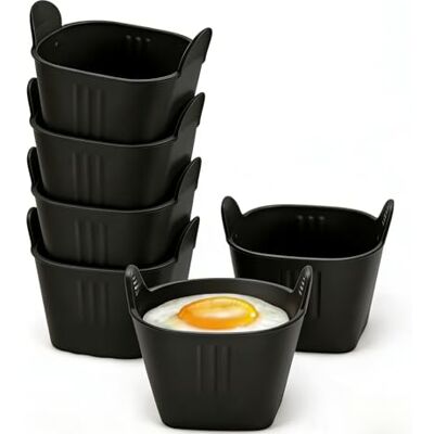 LSYZHX 6 Pcs Air Fryer Egg Poacher, Ramekins for Air Fryer, Microwave Egg Poacher, Food Grade Poached Egg Moulds, Ramekins Baking Cups for Souffle Dishes Muffin Cupcakes Custard and Pudding (6Pcs) LSYZHX 6 Pcs Air Fryer Egg Poacher, Ramekins for Air Fryer, Microwave Egg Poacher, Food Grade Poached Egg Moulds, Ramekins Baking Cups for Souffle Dishes Muffin Cupcakes Custard and Pudding (6Pcs)