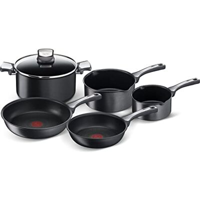 Tefal Unlimited On Induction 5 Piece Pots & Pans Set (saucepans 16/20cm Stewpot 24cm frypans 22/26 cm) G25990AZ Tefal Unlimited On Induction 5 Piece Pots & Pans Set (saucepans 16/20cm Stewpot 24cm frypans 22/26 cm) G25990AZ