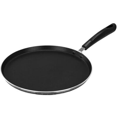 Royalford Non-Stick Pancake Pan, 26CM – Induction Crepe Pan with Heat Resistant Handle, Griddle Dosa Tawa Ideal for Crepe Chapatti Pancakes Dosa Omelettes Flatbreads Fried Eggs Tortilla Royalford Non-Stick Pancake Pan, 26CM – Induction Crepe Pan with Heat Resistant Handle, Griddle Dosa Tawa Ideal for Crepe Chapatti Pancakes Dosa Omelettes Flatbreads Fried Eggs Tortilla