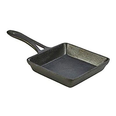 Genware NEV-C133 Mini Cast Iron Square Fry Pan, 13 cm x 3 cm Genware NEV-C133 Mini Cast Iron Square Fry Pan, 13 cm x 3 cm