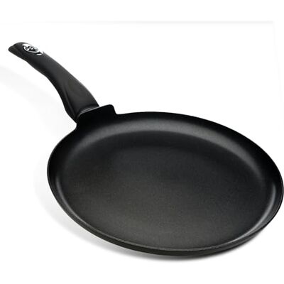 Pendeford Housewares 28cm Black Non-Stick Crepe Pan with Soft-Touch Handle PFOA-Free Premium Non-Stick Coating Dishwasher Safe Induction & All Hob Compatible Pressed Aluminium Encapsulated Base 49cm Total Length Pendeford Housewares 28cm Black Non-Stick Crepe Pan with Soft-Touch Handle PFOA-Free Premium Non-Stick Coating Dishwasher Safe Induction & All Hob Compatible Pressed Aluminium Encapsulated Base 49cm Total Length