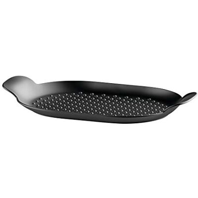 Alessi Edo Cast Iron Grill Pan, Black Alessi Edo Cast Iron Grill Pan, Black