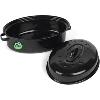 Salter Self-Basting Roaster - 38cm Black - Roasting Dish Salter Self-Basting Roaster - 38cm Black - Roasting Dish