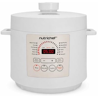 Nutrichef Pressure Cooker Electric Multi Cooker 6L – 12 in 1 Multicooker Digital One Pot Cooker with Presets, Non Stick Inner Pot, Adjustable Time & Temperature, Nutrichef Pressure Cooker Electric Multi Cooker 6L – 12 in 1 Multicooker Digital One Pot Cooker with Presets, Non Stick Inner Pot, Adjustable Time & Temperature,