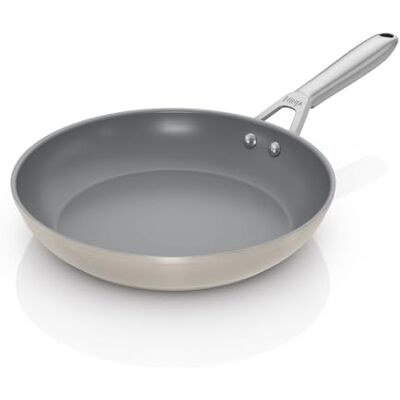 Ninja Ceramic Pro 28cm Frying Pan, Oven Safe to 285°C, All Hob Compatible, Cooking Surface Made PTFE & PFAS-Free, Full Induction Base, Stone CW30028UKST Ninja Ceramic Pro 28cm Frying Pan, Oven Safe to 285°C, All Hob Compatible, Cooking Surface Made PTFE & PFAS-Free, Full Induction Base, Stone CW30028UKST