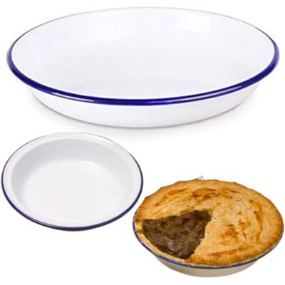 citystores ® 22cm White Enamel Round Pie Rice Plate Baking Dish Tin Pasta Pies Tarts Kitchen Camping Home 0244 citystores ® 22cm White Enamel Round Pie Rice Plate Baking Dish Tin Pasta Pies Tarts Kitchen Camping Home 0244