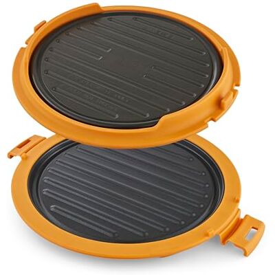 Morphy Richards MICO Round Grill, Quick & Easy Microwave Cooking, Compact Design, Advanced Heatwave Technology, Non-Stick, Healthy Eating, Fajitas, Burgers, Quesadilla, Pancake & More, 511651 Morphy Richards MICO Round Grill, Quick & Easy Microwave Cooking, Compact Design, Advanced Heatwave Technology, Non-Stick, Healthy Eating, Fajitas, Burgers, Quesadilla, Pancake & More, 511651