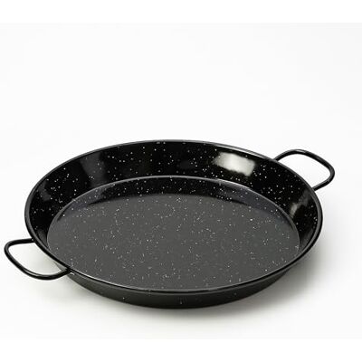 Chabrias Ltd Chabrias Enamelled Carbon Steel Pan Naturally Non-Stick Paella Pan 32cm Traditional Valencian Design for Authentic Mediterranean Flavours Chabrias Ltd Chabrias Enamelled Carbon Steel Pan Naturally Non-Stick Paella Pan 32cm Traditional Valencian Design for Authentic Mediterranean Flavours