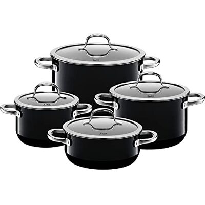 Silit "Passion Cookware Set, Black, 4-Piece Silit "Passion Cookware Set, Black, 4-Piece