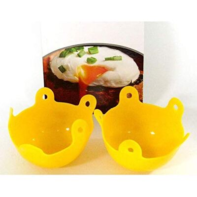 citystores 2 x Silicone Egg Poachers Pan Egg Cups Egg Boiler Poached Eggs Kitchen Gadget citystores 2 x Silicone Egg Poachers Pan Egg Cups Egg Boiler Poached Eggs Kitchen Gadget