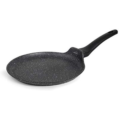LACOR 26844 ? Crepe pan Made of Forged Aluminium, Non-Stick, Suitable for All hob Types Including Induction, Full Induction, Ø24 cm, eco-Friendly and PFOA Black. LACOR 26844 ? Crepe pan Made of Forged Aluminium, Non-Stick, Suitable for All hob Types Including Induction, Full Induction, Ø24 cm, eco-Friendly and PFOA Black.