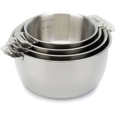 Beka Select Stainless Steel 4-Piece Saucepan Set (14 16 18 20 cm) Beka Select Stainless Steel 4-Piece Saucepan Set (14 16 18 20 cm)