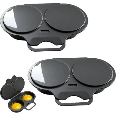 New lumine Havorica Microwave Egg Poacher 2 BPA Free (One Size, black*2) Havorica Microwave Egg Cooker -2 Cavity Nonstick Poached Egg Maker With Lid New lumine Havorica Microwave Egg Poacher 2 BPA Free (One Size, black*2) Havorica Microwave Egg Cooker -2 Cavity Nonstick Poached Egg Maker With Lid