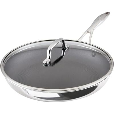 Circulon Scratch Defense 32cm Stainless Steel Frying Pan Non Stick – Induction Hob Pan with Extreme Non Stick, Dishwasher & Oven Safe, Silver Circulon Scratch Defense 32cm Stainless Steel Frying Pan Non Stick – Induction Hob Pan with Extreme Non Stick, Dishwasher & Oven Safe, Silver