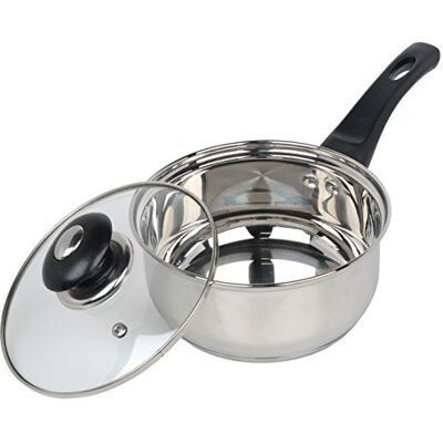 Supreme Vision Sauce Pan with Glass Lid, Stainless Steel, 20 cm, ASS2520 Supreme Vision Sauce Pan with Glass Lid, Stainless Steel, 20 cm, ASS2520