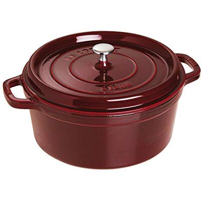 STAUB Cast Iron Round Pot - 6.7L, Black - Cookware STAUB Cast Iron Round Pot - 6.7L, Black - Cookware