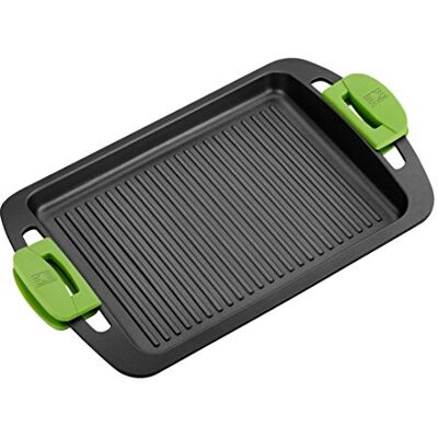 BRA isogona Prior Ribbed Cast Aluminium Hot Plate, 40 cm BRA isogona Prior Ribbed Cast Aluminium Hot Plate, 40 cm