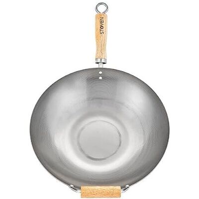 STOVEN 34cm Heavy Gauge Carbon Steel Wok STOVEN 34cm Heavy Gauge Carbon Steel Wok