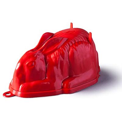 Kilo L31R Zeal Large Rabbit Jelly Mould, Red Kilo L31R Zeal Large Rabbit Jelly Mould, Red