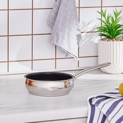 KARACA Emirgan Stainless Frying Pan, 16cm, Silver KARACA Emirgan Stainless Frying Pan, 16cm, Silver