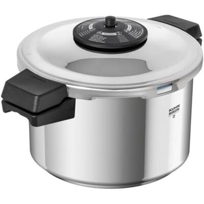 Kuhn Rikon Pressure Cooker 5L/22cm, Stainless Steel Multi Cooker Hotpot Food Steamer with Side Grips, Auto Lock Lid, Hotpot, Superthermic Base, Instant Cook Pot, Hotpot, Swiss Made Duromatic Neo Kuhn Rikon Pressure Cooker 5L/22cm, Stainless Steel Multi Cooker Hotpot Food Steamer with Side Grips, Auto Lock Lid, Hotpot, Superthermic Base, Instant Cook Pot, Hotpot, Swiss Made Duromatic Neo